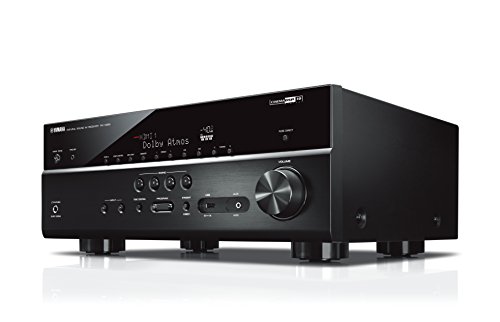 Receptor MusicCast multicanal Yamaha RX-V685 - Receptor AV 7.2, 90 W por canal a 6 ohmios, compatibilidad con 4K, Cinema DSP y Dolby Atmos - WiFi de banda dual integrado, Bluetooth, USB, negro